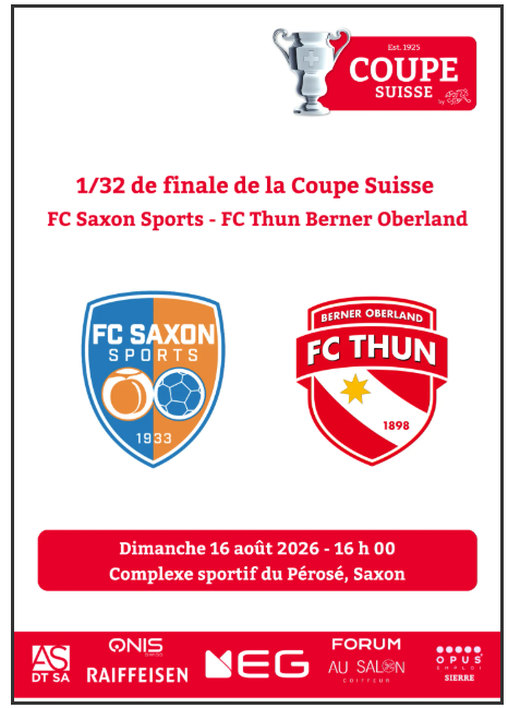 Coupe Suisse / Programme de match